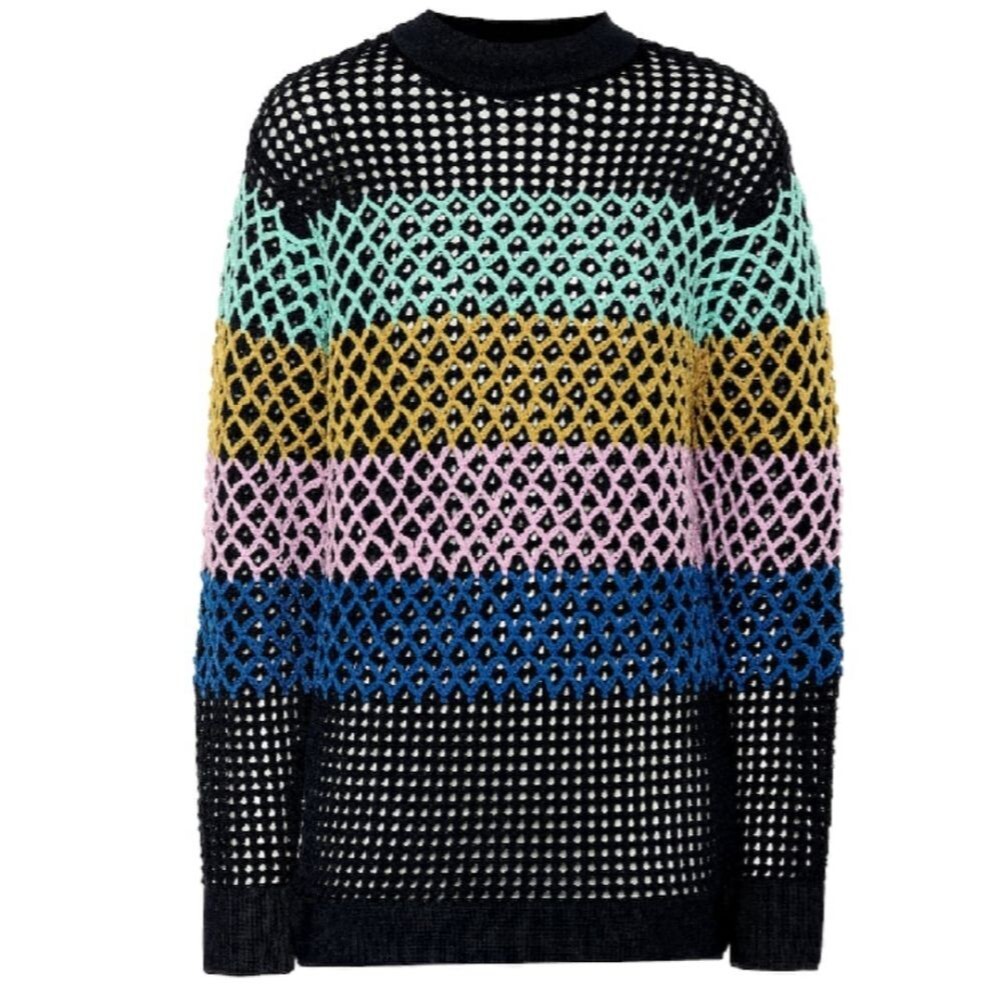 🍒NWT🍒 TIBI CROCHET OVERSIZED TUNIC PULLOVER
